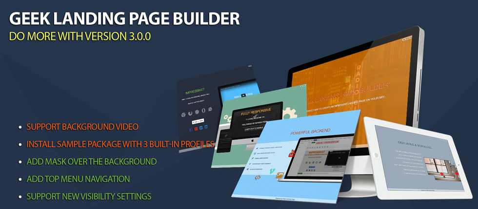 JoomlaGeek Landing page plugin