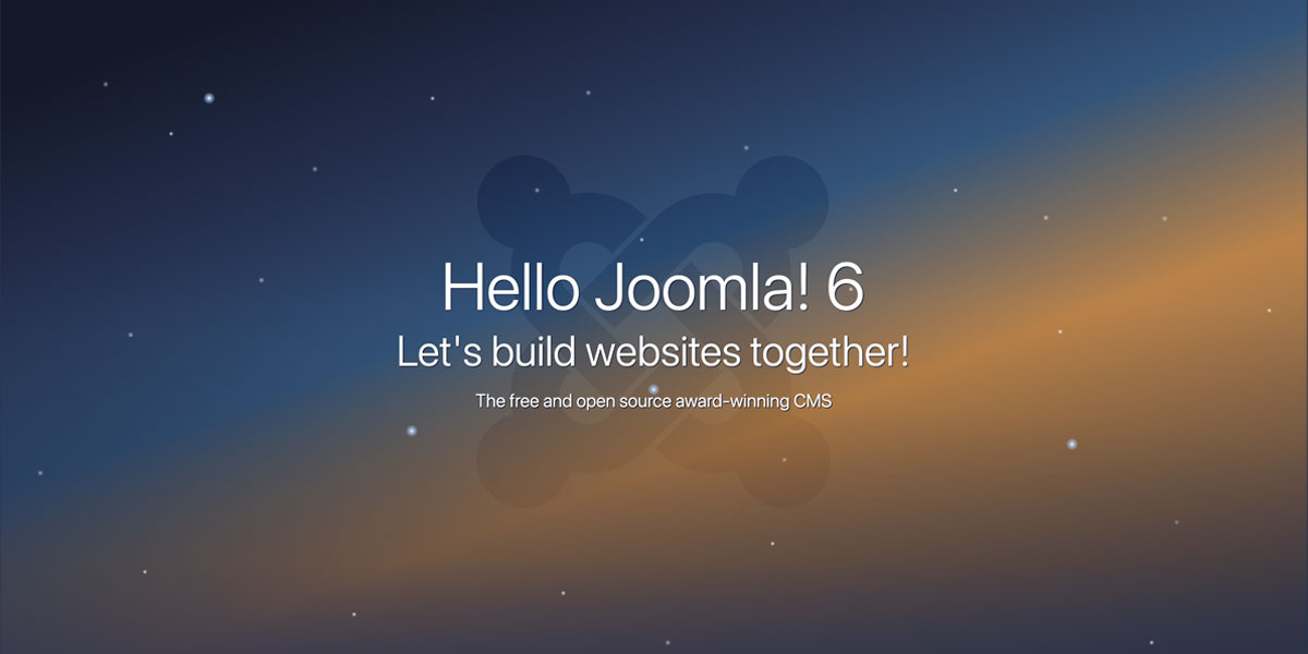 Hello Joomla 6.0