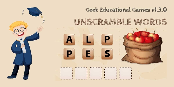 Geek Games v1.3.0 Released – Meet the New Unscramble Words Game